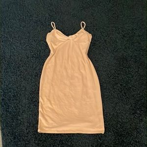 Nude dress hardly worn
